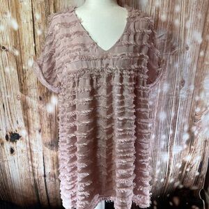 Chic Mauve Textured Mini Dress